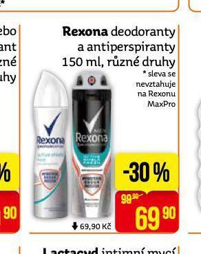 Teta Rexona deodoranty, antiperspiranty nabídka