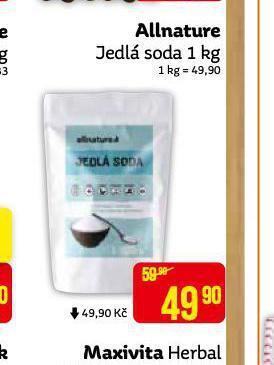 Teta Allnature jedlá soda nabídka