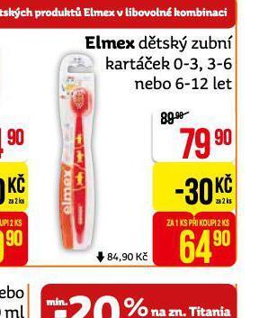 Teta Elmex dětský zubní kartáček nabídka