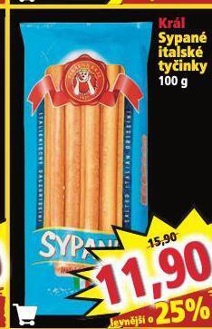 Norma Král sypané italské tyčinky nabídka