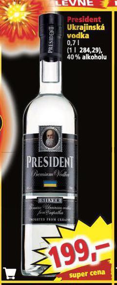 Norma President ukrajinská vodka nabídka
