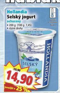 Norma Hollandia selský jogurt nabídka