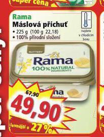 Norma Rama máslová příchuť nabídka