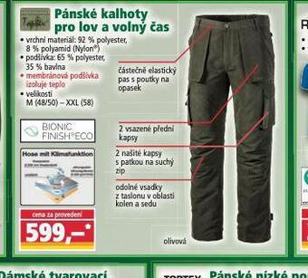 Norma Pánské kalhoty nabídka