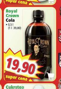 Norma Royal crown cola nabídka