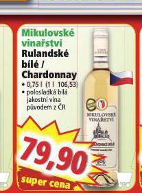 Norma Rulandské bílé nabídka