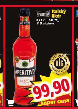 Norma Aperitivo italský likér nabídka