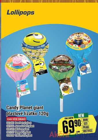 Tamda Foods Candy planet giant plastové lízátko 120 g nabídka