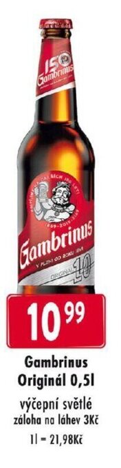 Qanto Gambrinus Originál 0,5L nabídka
