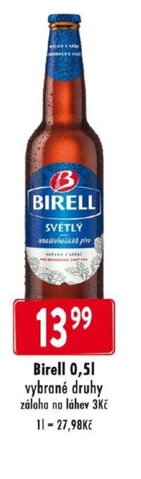 Qanto Birell 0,5L vybrané druhy nabídka