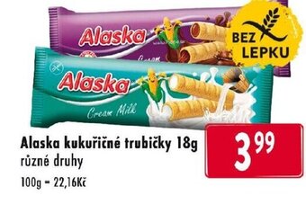 Qanto Alaska kukuřičné trubičky 18g nabídka
