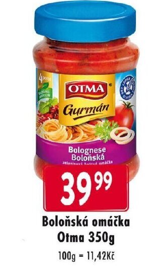Qanto Boloňská omáčka Otma 350g nabídka