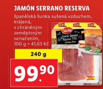 Lidl JAMÓN SERRANO RESERVA nabídka