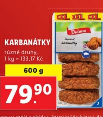 Lidl KARBANÁTKY nabídka