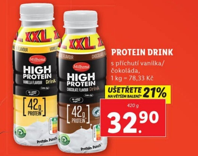 PROTEIN DRINK nabídky v Lidl