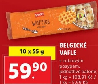 Lidl BELGICKÉ VAFLE nabídka