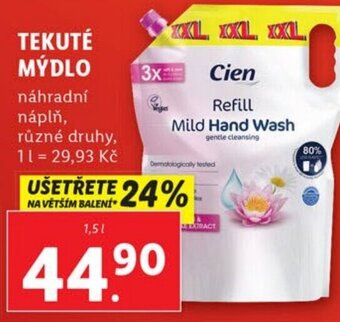 Lidl TEKUTÉ MÝDLO nabídka