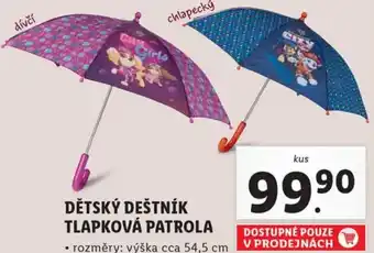 Lidl DĚTSKÝ DEŠTNÍK TLAPKOVÁ PATROLA nabídka