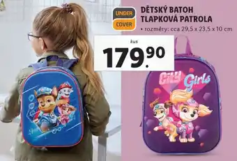 Lidl DĚTSKÝ BATOH TLAPKOVÁ PATROLA nabídka