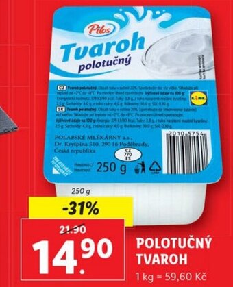 Lidl POLOTUČNÝ TVAROH nabídka
