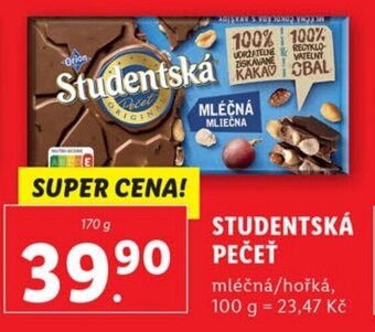 Lidl STUDENTSKÁ PEČEŤ nabídka