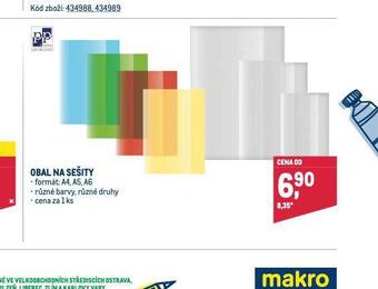 Makro Obal na sešity nabídka