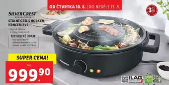 Lidl SILVERCRESTⓇ STOLNÍ GRIL S HORKÝM HRNCEM 2 v 1 nabídka
