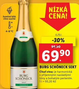 Lidl BURG SCHÖNECK SEKT nabídka