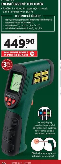 Lidl Infračervený teploměr nabídka
