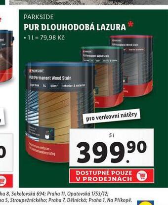 Lidl Pur dlouhodobá lazura nabídka