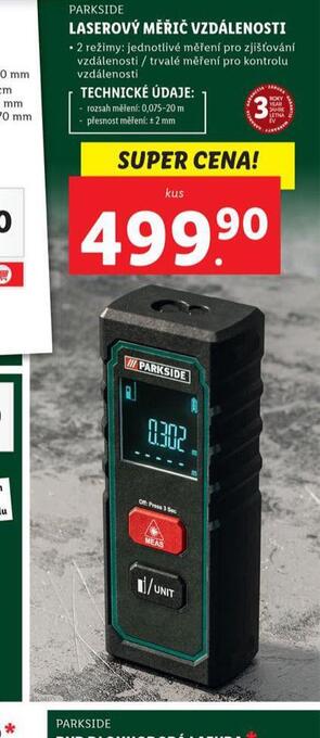 Lidl Laserový měřič vzdálenosti nabídka