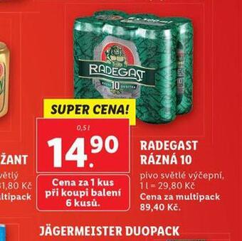 Lidl Pivo radegast rázná 10 nabídka