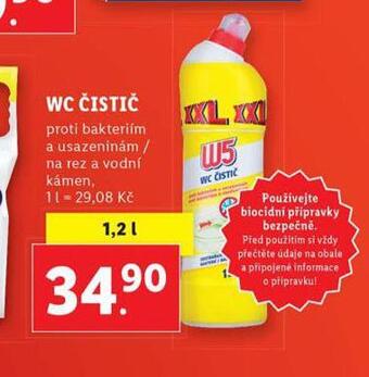 Lidl W5 wc čistič nabídka
