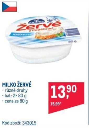 Makro MILKO ŽERVÉ nabídka