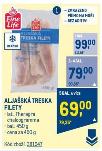 Makro ALJAŠSKÁ TRESKA FILETY nabídka