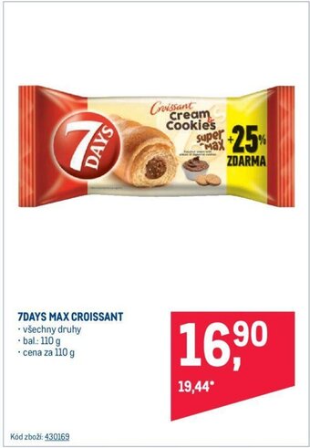 Makro 7DAYS MAX CROISSANT nabídka