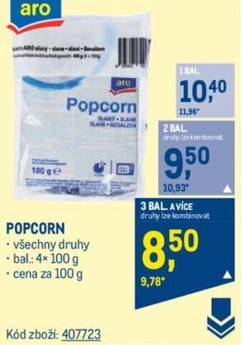 Makro POPCORN nabídka