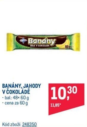 Makro BANÁNY, JAHODY V ČOKOLÁDĚ nabídka