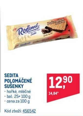Makro SEDITA POLOMÁČENÉ SUŠENKY nabídka