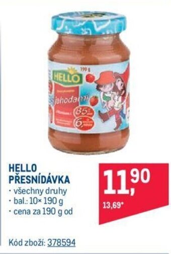Makro HELLO PŘESNÍDÁVKA nabídka