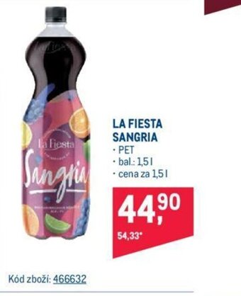 Makro LA FIESTA SANGRIA nabídka