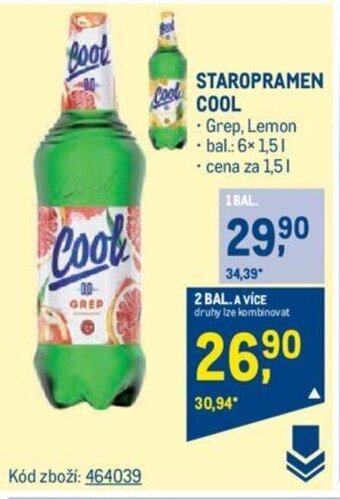 Makro STAROPRAMEN COOL nabídka