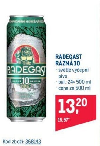 Makro RADEGAST RÁZNÁ 10 nabídka