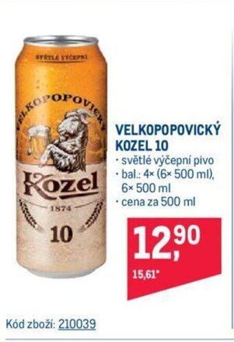 Makro VELKOPOPOVICKÝ KOZEL 10 nabídka
