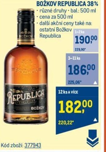 Makro BOŽKOV REPUBLICA 38% nabídka