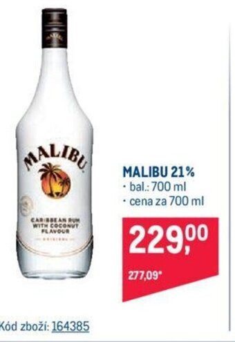 Makro MALIBU 21% nabídka