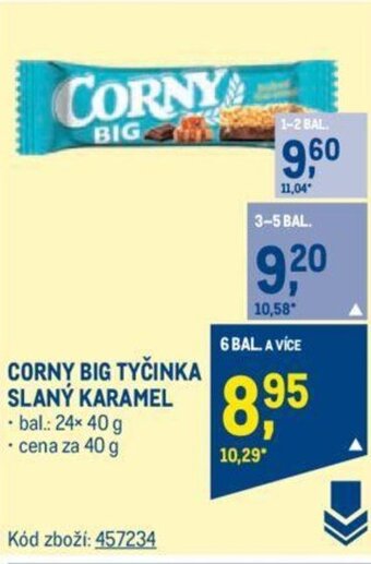 Makro CORNY BIG TYČINKA SLANÝ KARAMEL nabídka