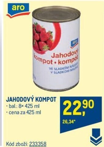 Makro JAHODOVÝ KOMPOT nabídka