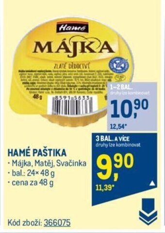 Makro HAMÉ PAŠTIKA nabídka