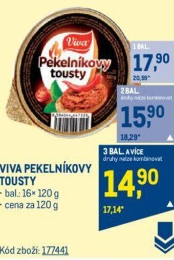 Makro VIVA PEKELNÍKOVY TOUSTY nabídka